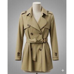 Moveasy Water Resistant Trench Coat Women’s Double Breasted Capsule Wardrobe 4